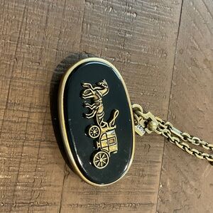 Vintage Black and Gold Keychain